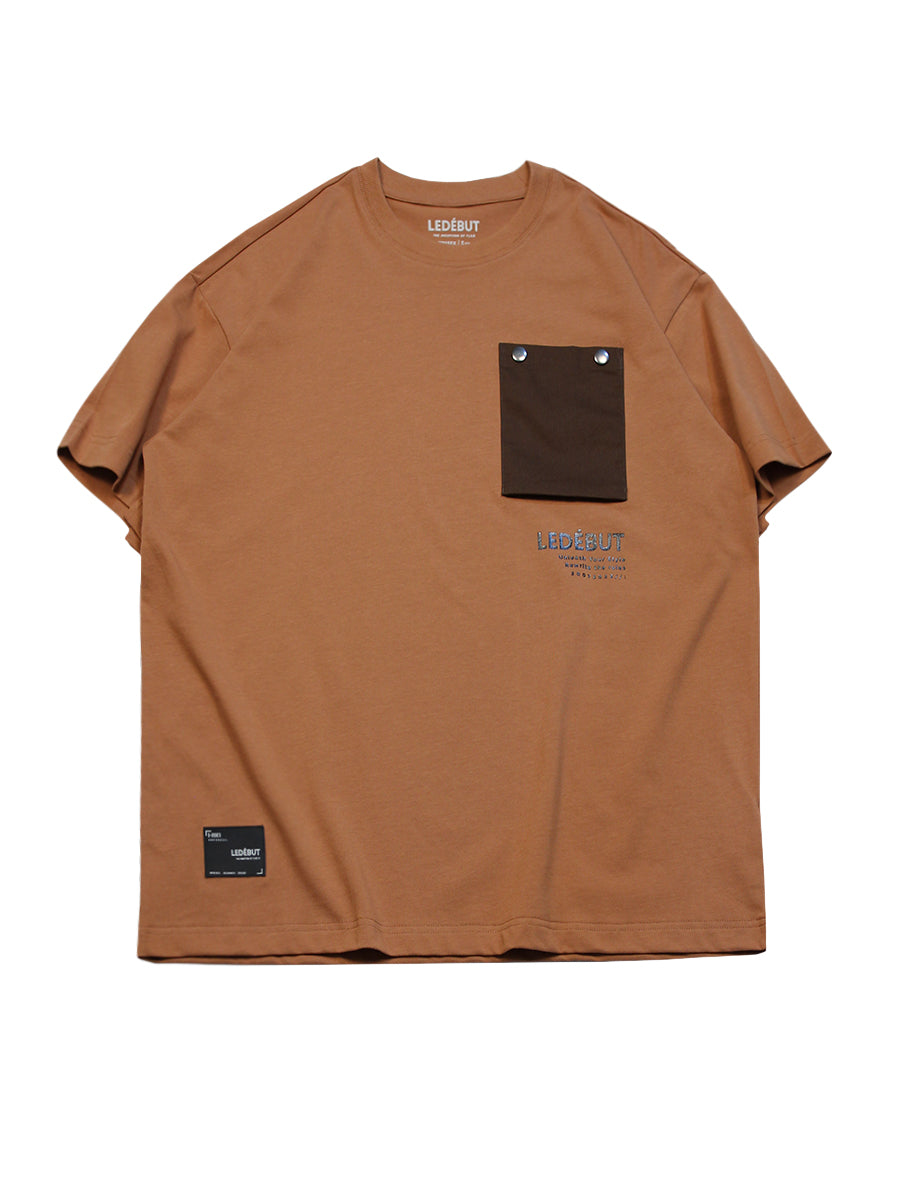 Unisex Pocket Detail Oversized Tee