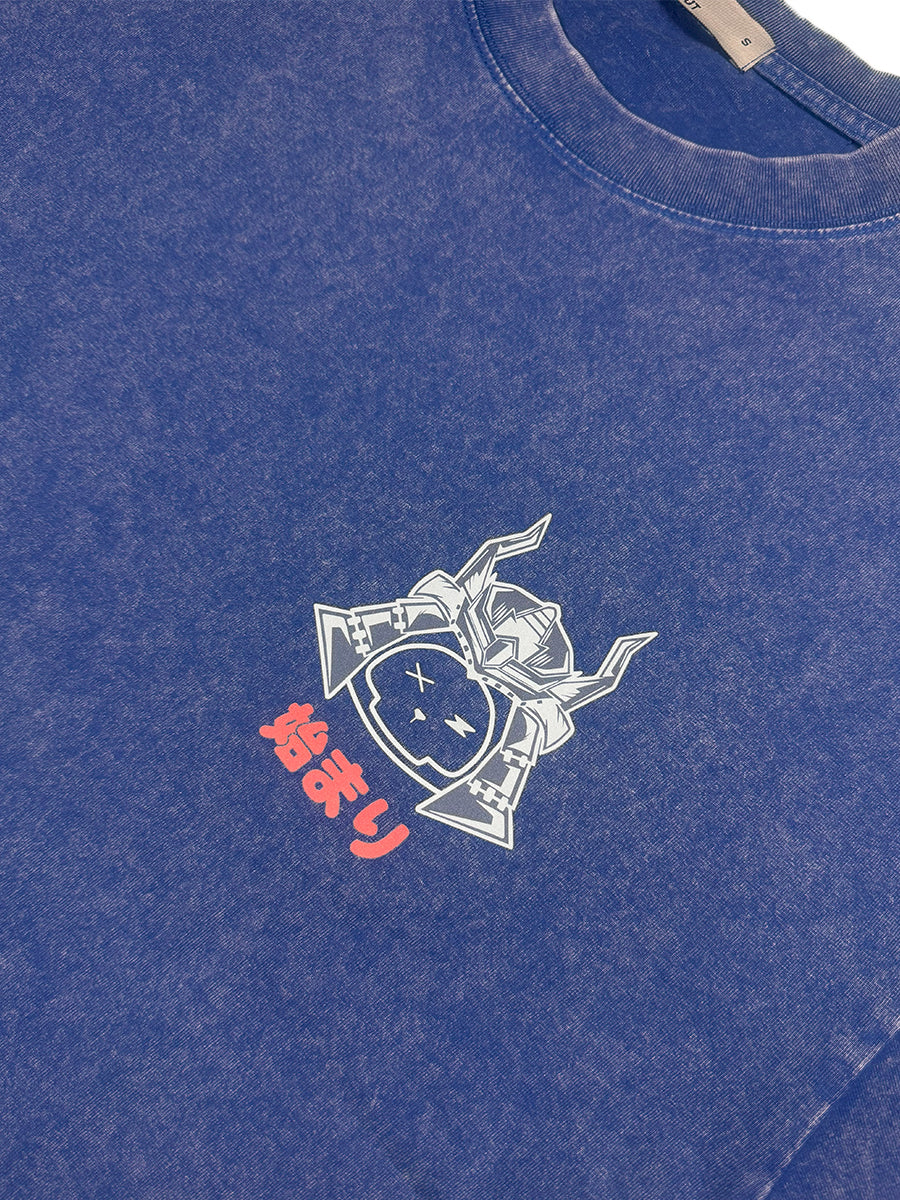 Unisex Gradé Japanese-Inspired Warrior Bear Oversized Tee