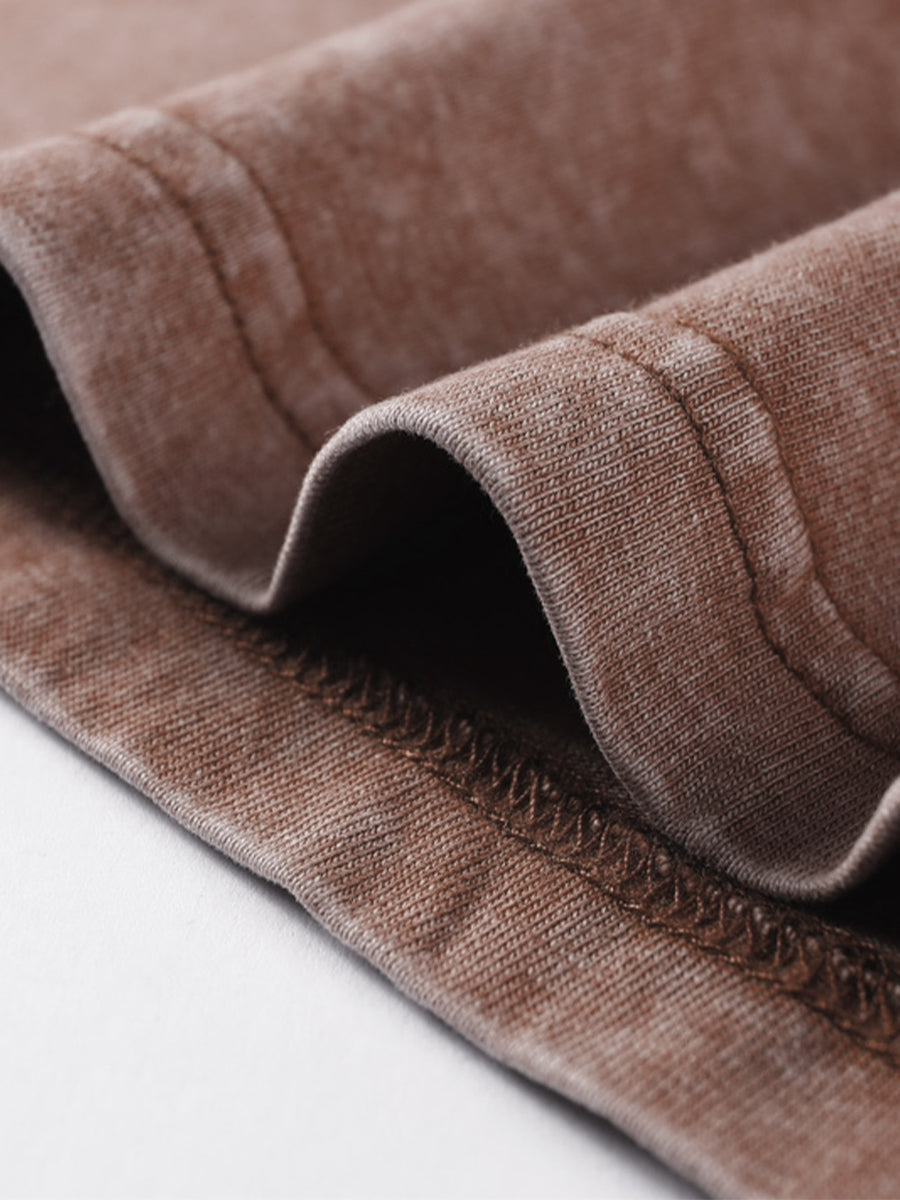 Unisex Gradé Japanese-Inspired Text Print Oversized Tee