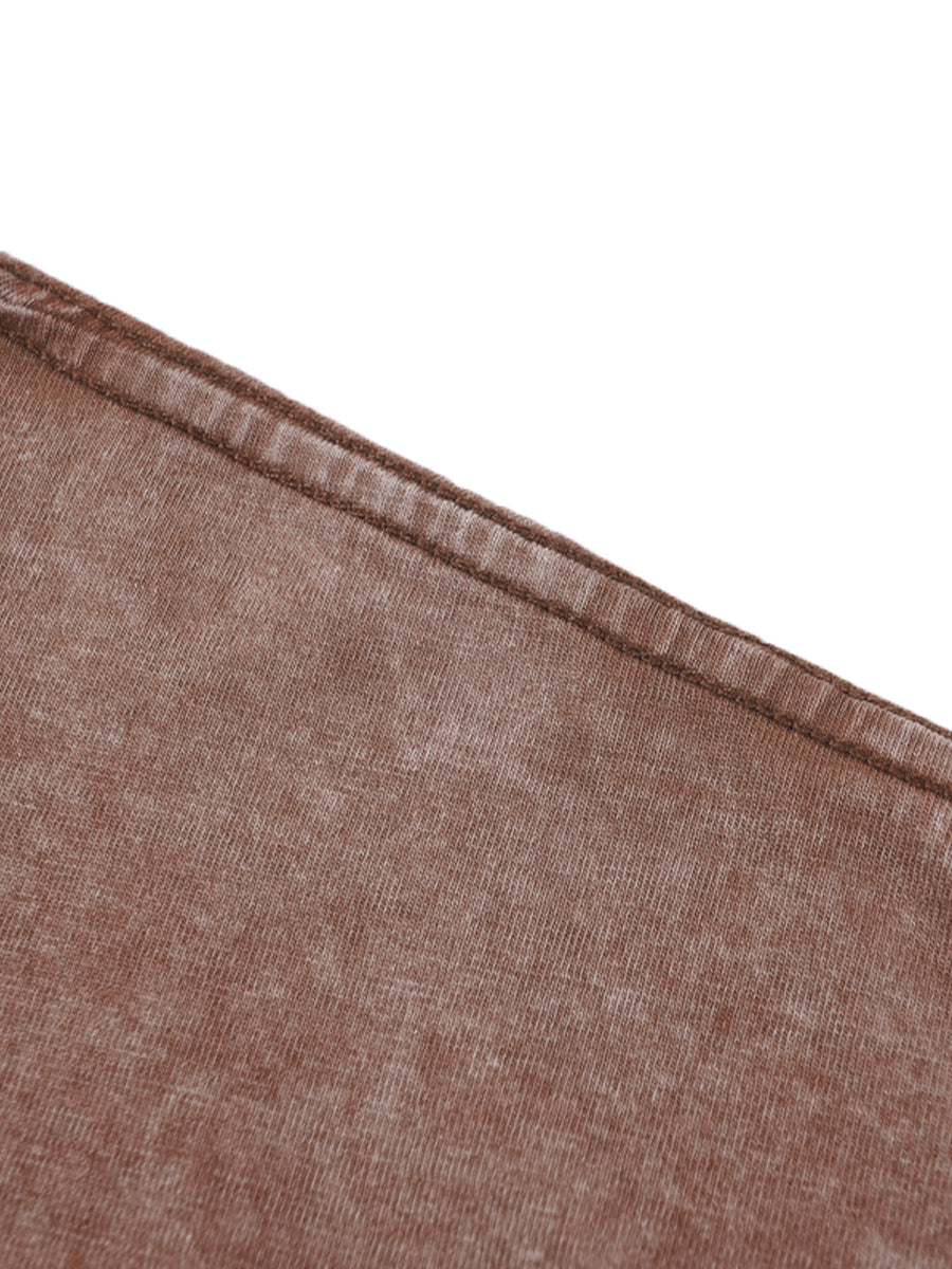 Unisex Gradé Japanese-Inspired Text Print Oversized Tee