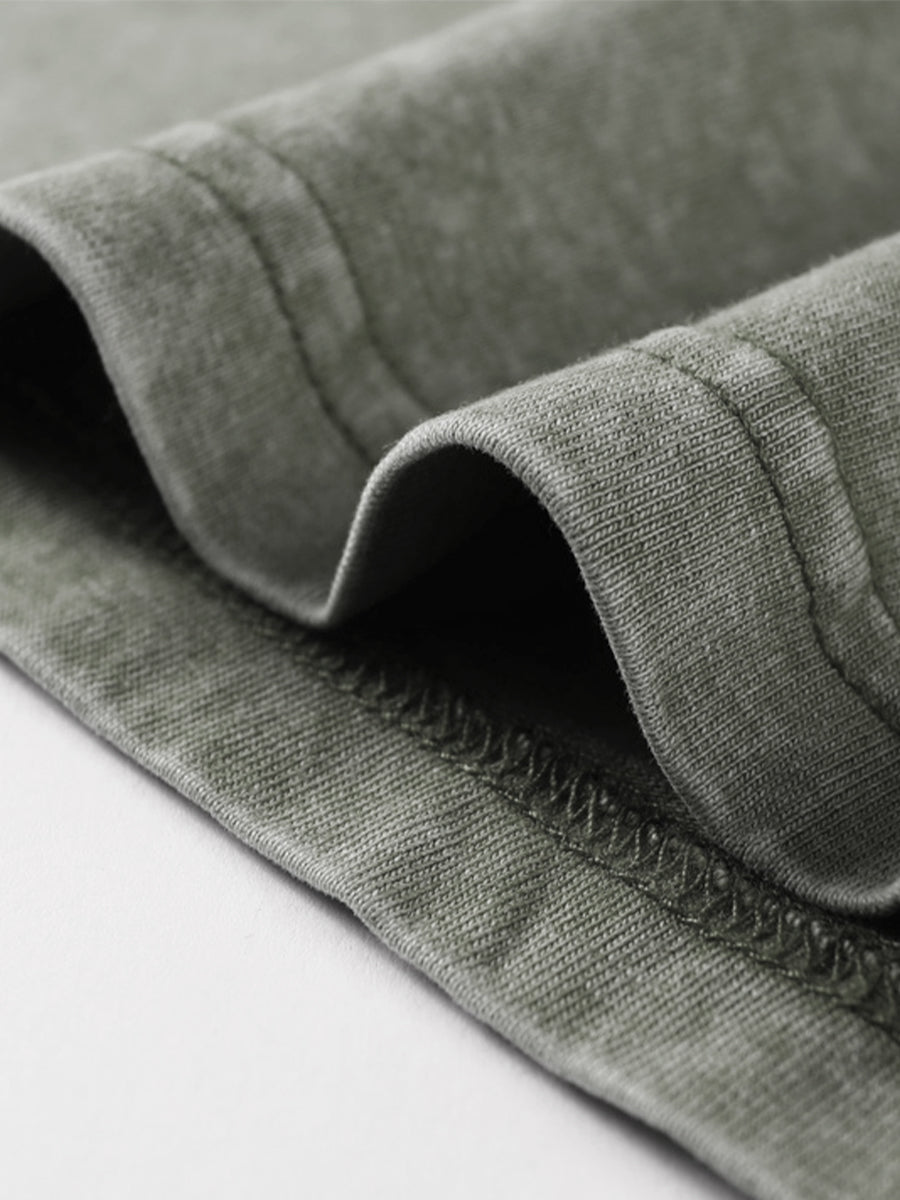 Unisex Gradé Japanese-Inspired Motif Print Oversized Tee