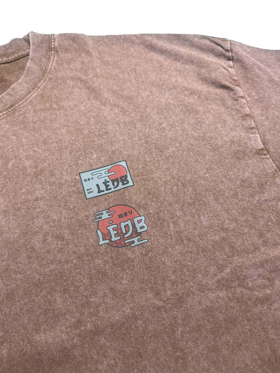 Unisex Gradé Japanese-Inspired Motif Print Oversized Tee