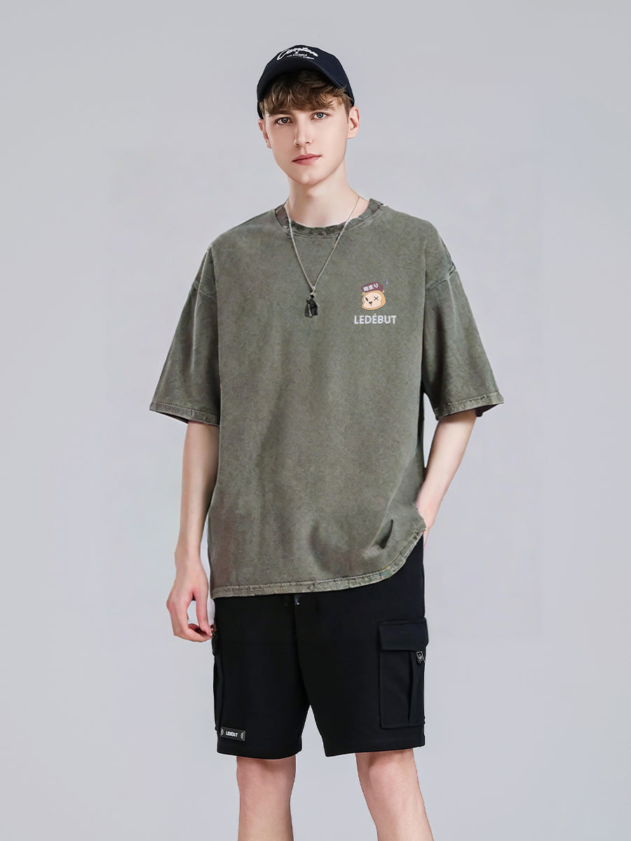 Unisex Gradé Monkey Head Oversized Tee