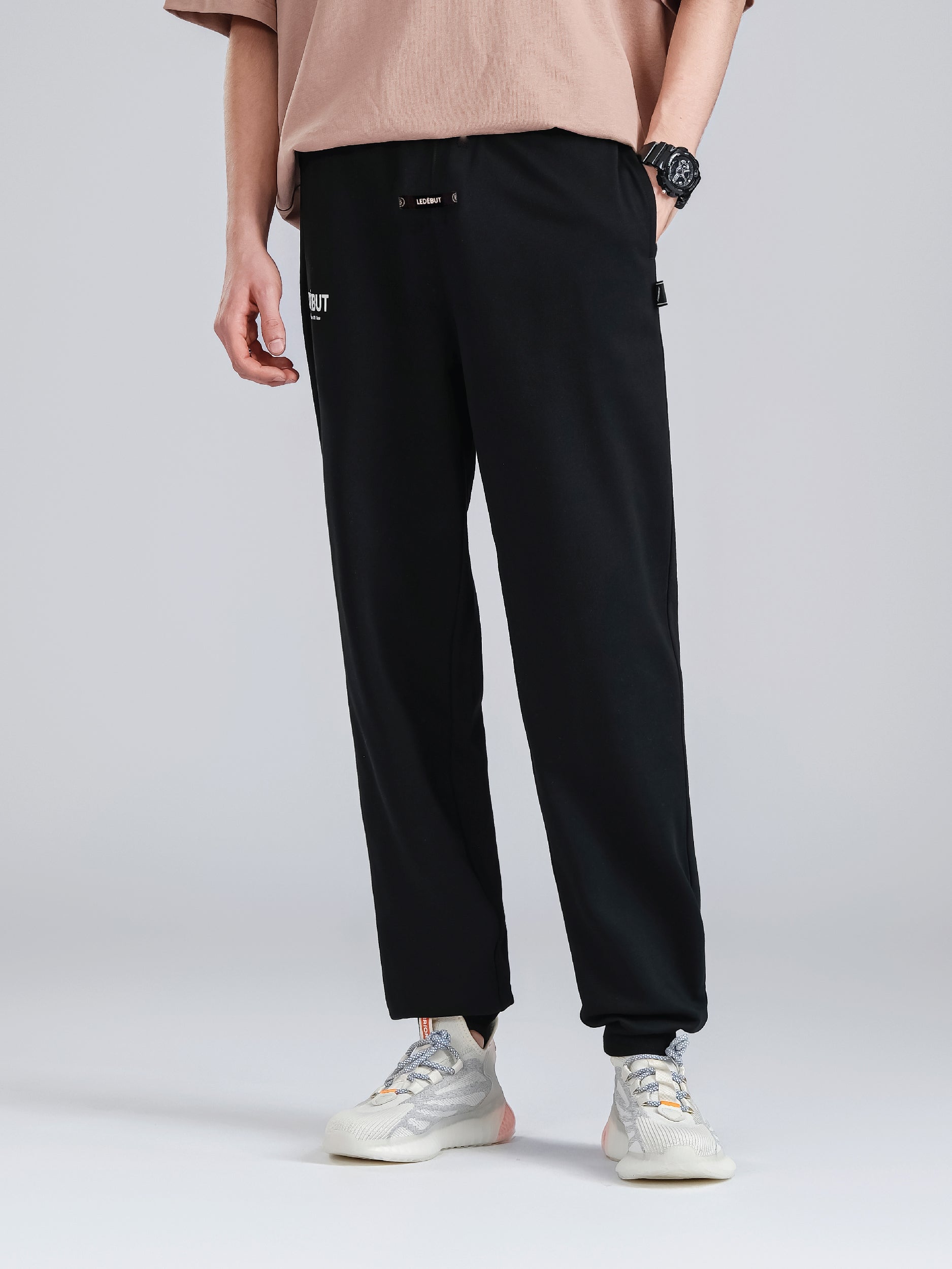 Men French Terry Cotton Long Pants