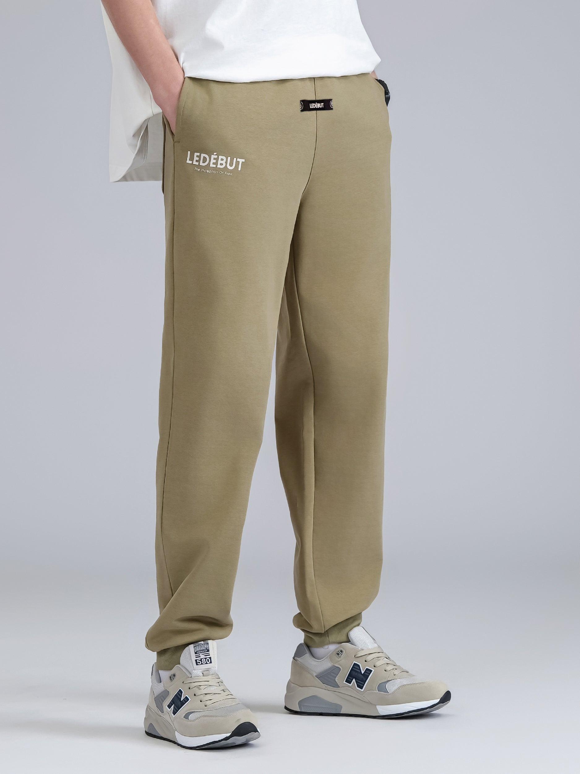 Men French Terry Cotton Long Pants