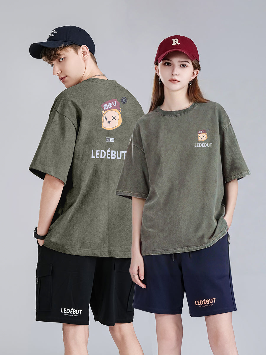 Unisex Gradé Monkey Head Oversized Tee