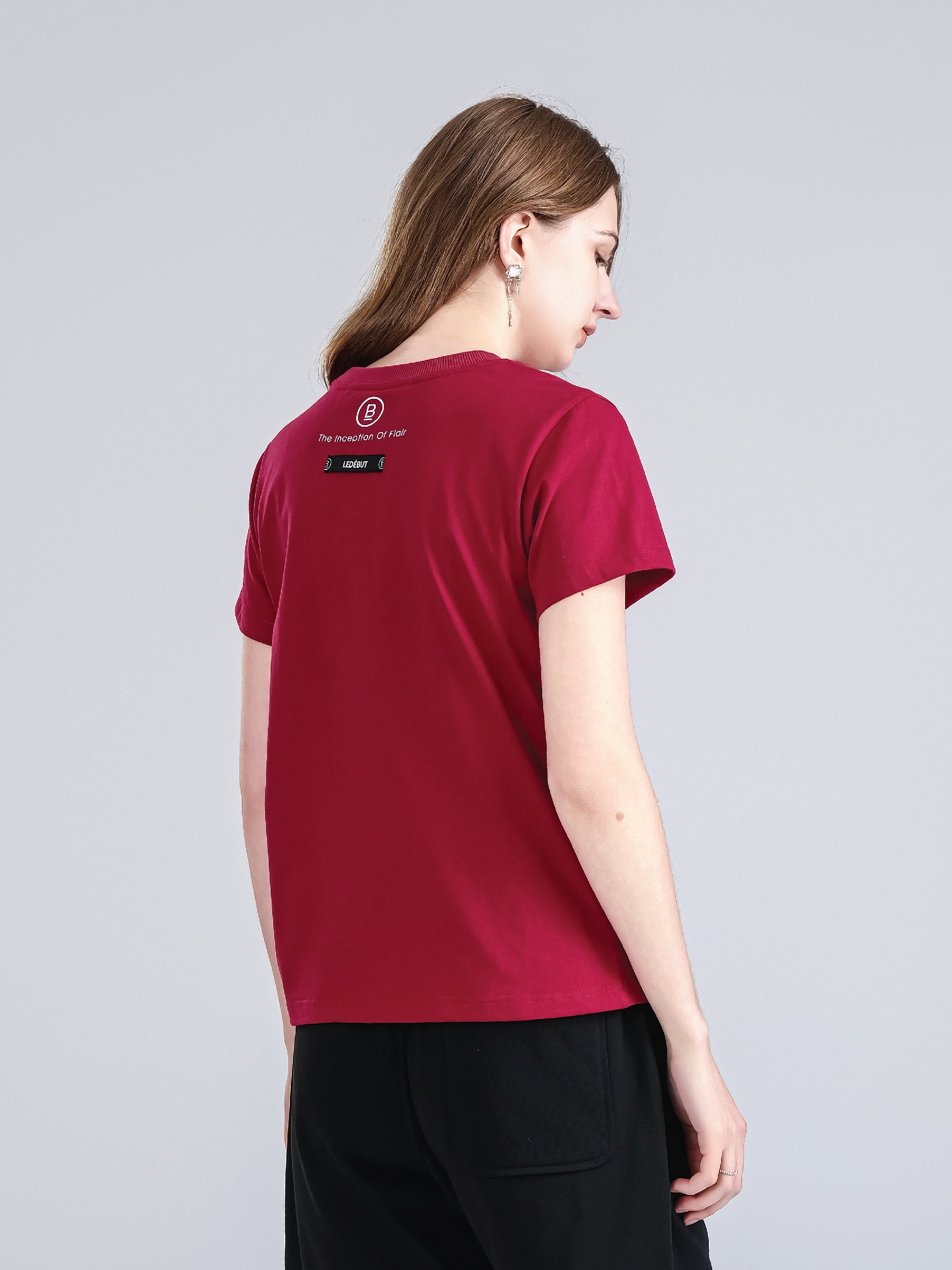 Women Center Label Regular Tee