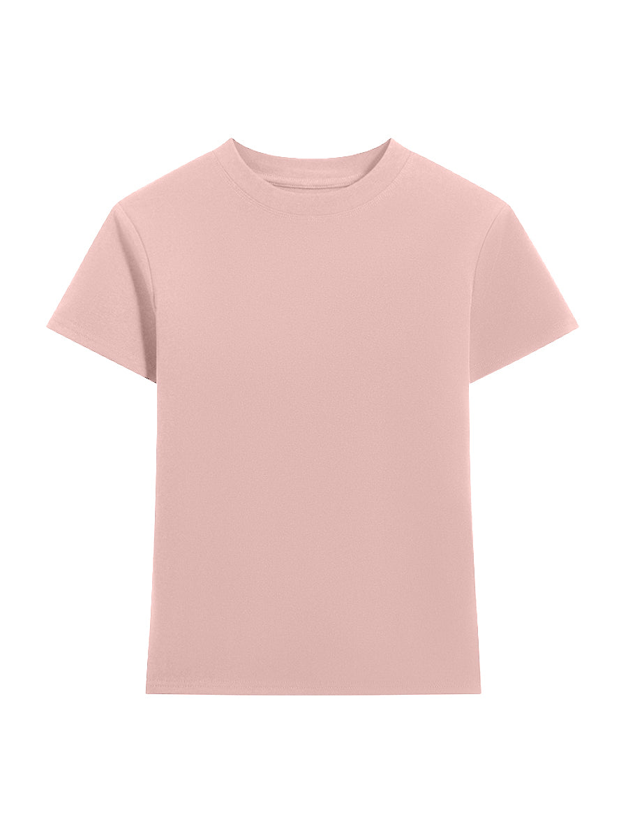 Women Basic 9066 Crew Neck Tee