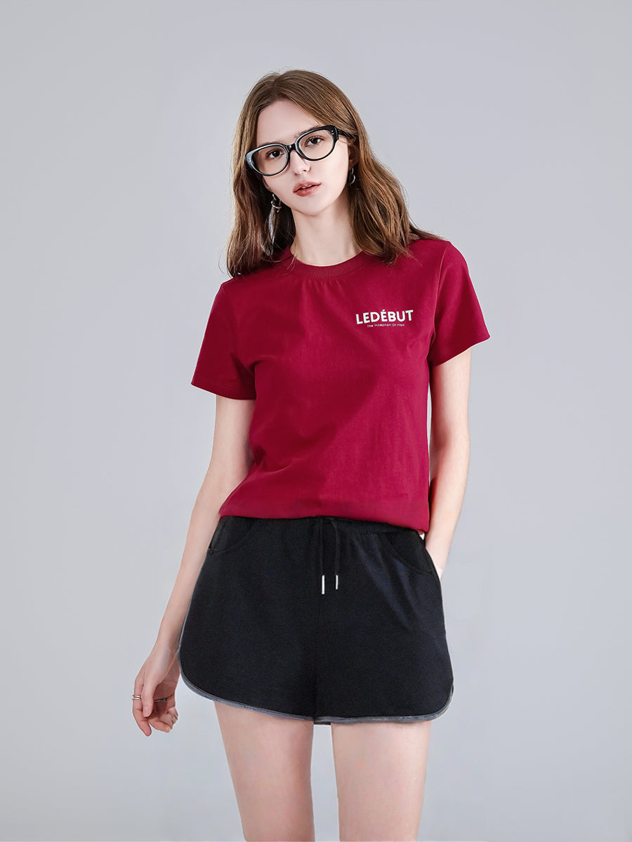 Women Roma Fabric Side Signature Shorts