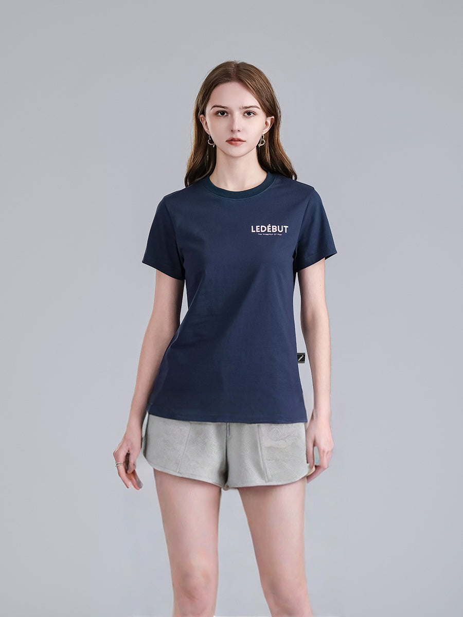 Women Roma Fabric Classic Embroidery Shorts