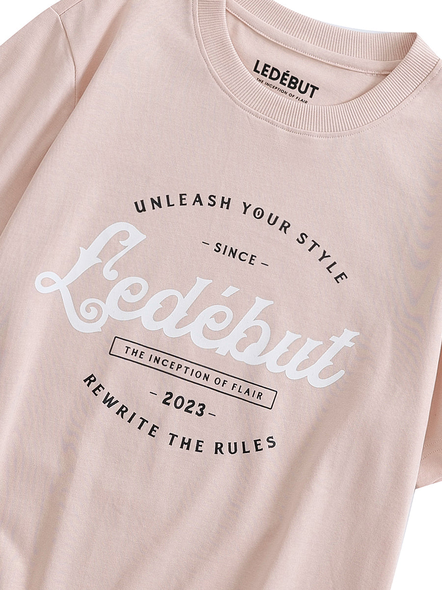 Women Ledébut Center Print Regular Tee