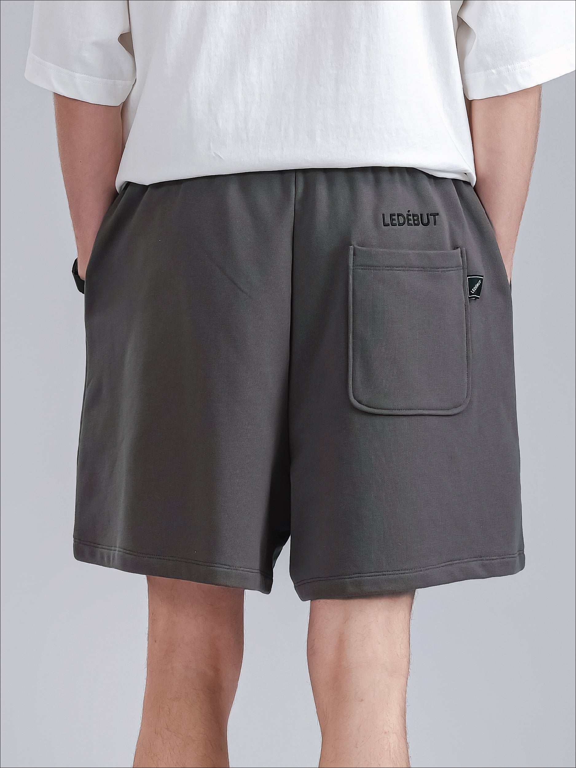 Mens Short Pants Embroidery Loose Fit