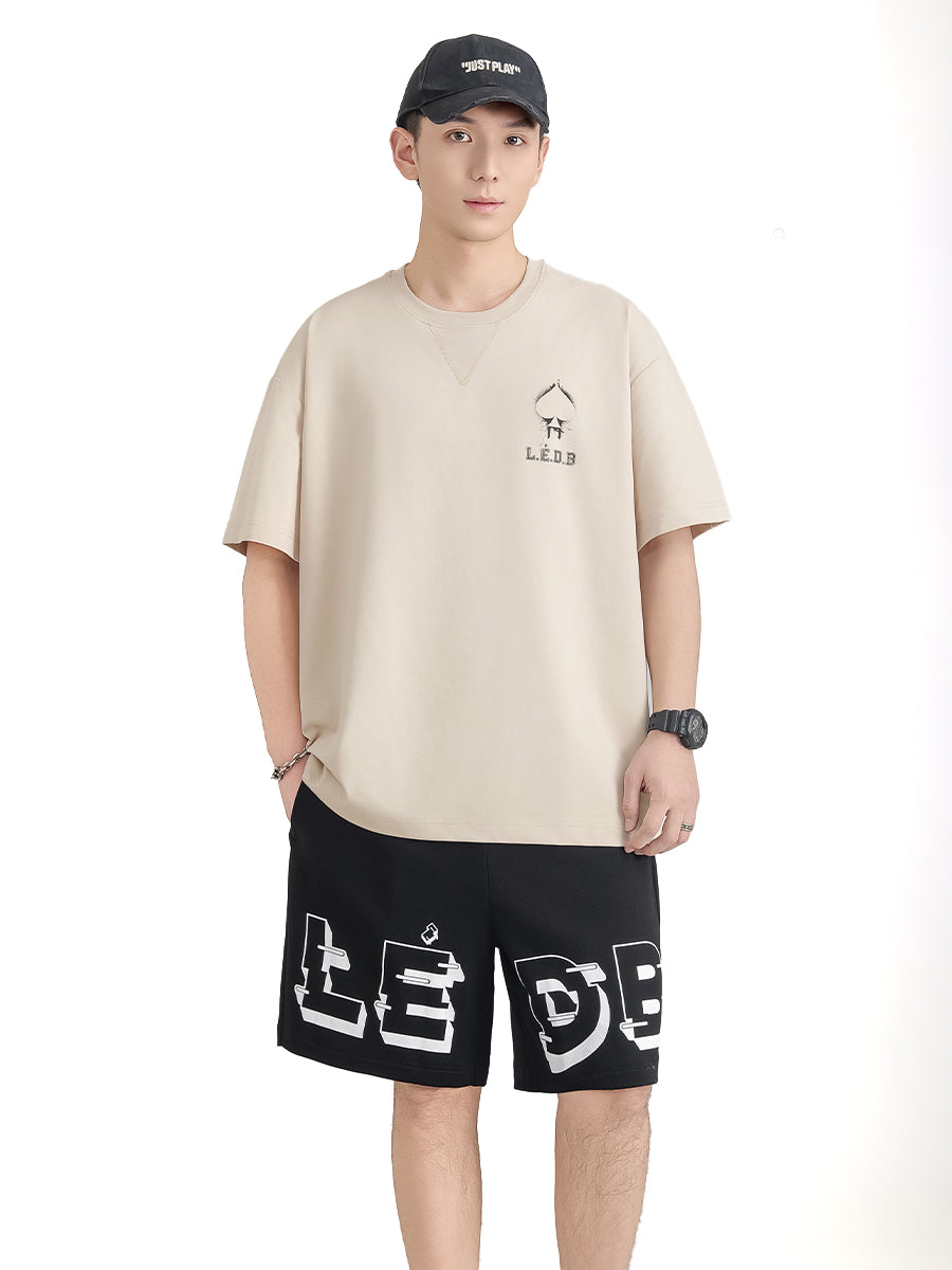 Men LÉDB Graphic Casual Shorts