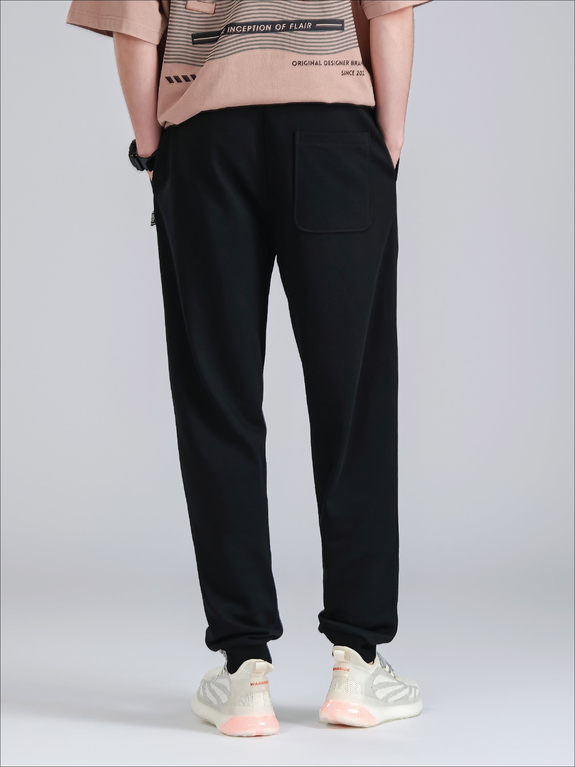 Men French Terry Cotton Long Pants