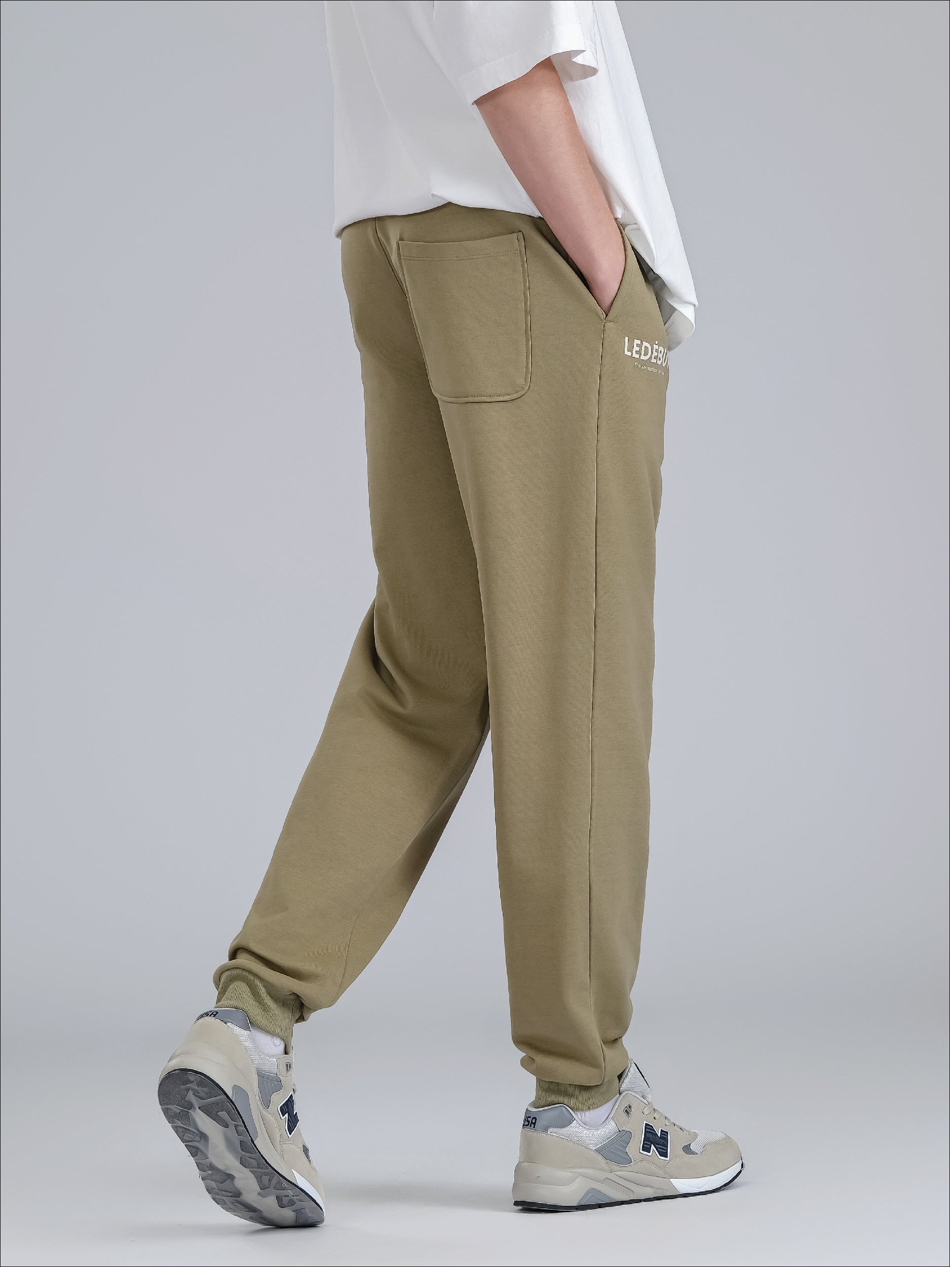 Men French Terry Cotton Long Pants