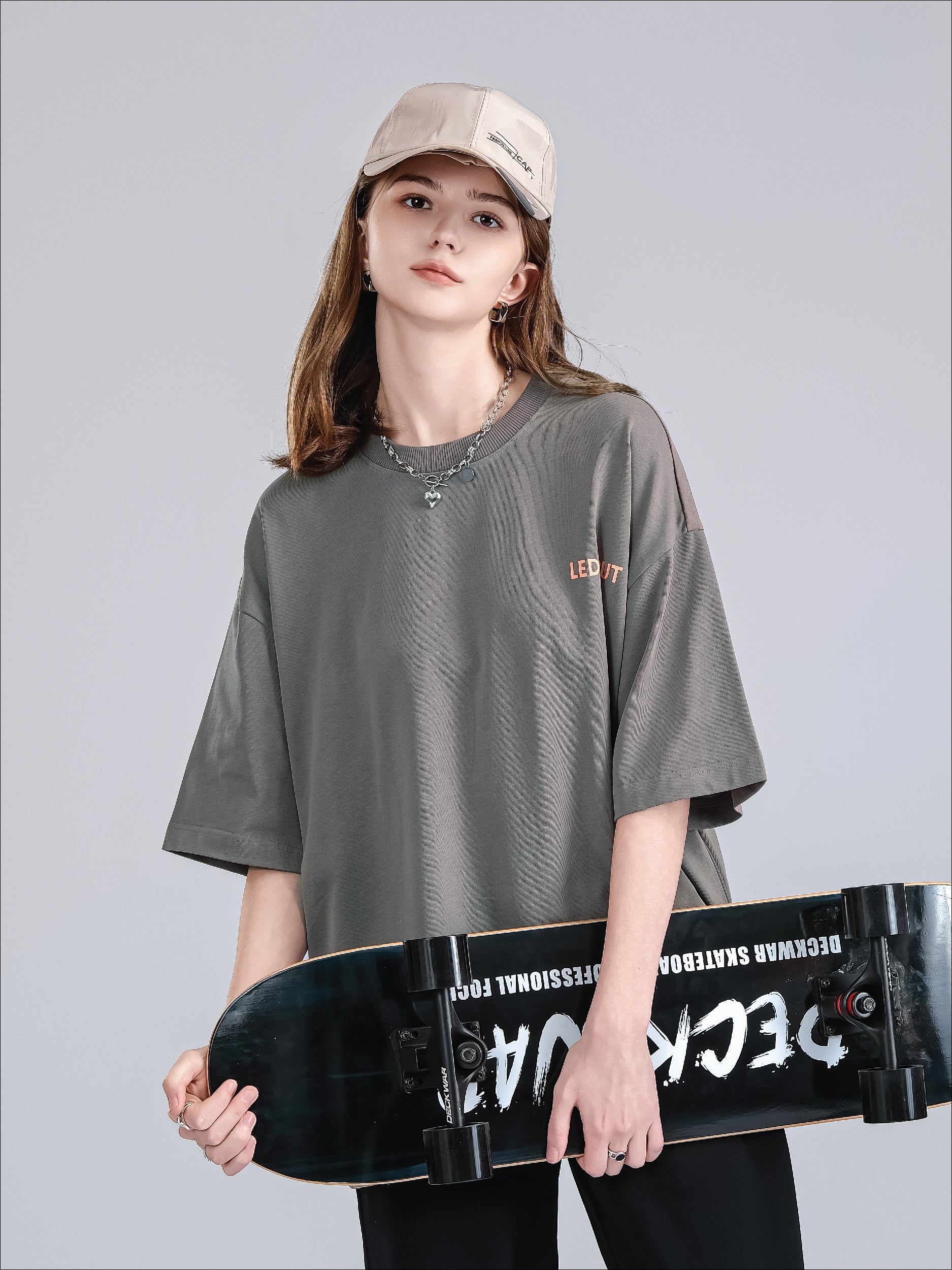 Unisex Left High Density with Ledebut Graphic Print Oversized Tee