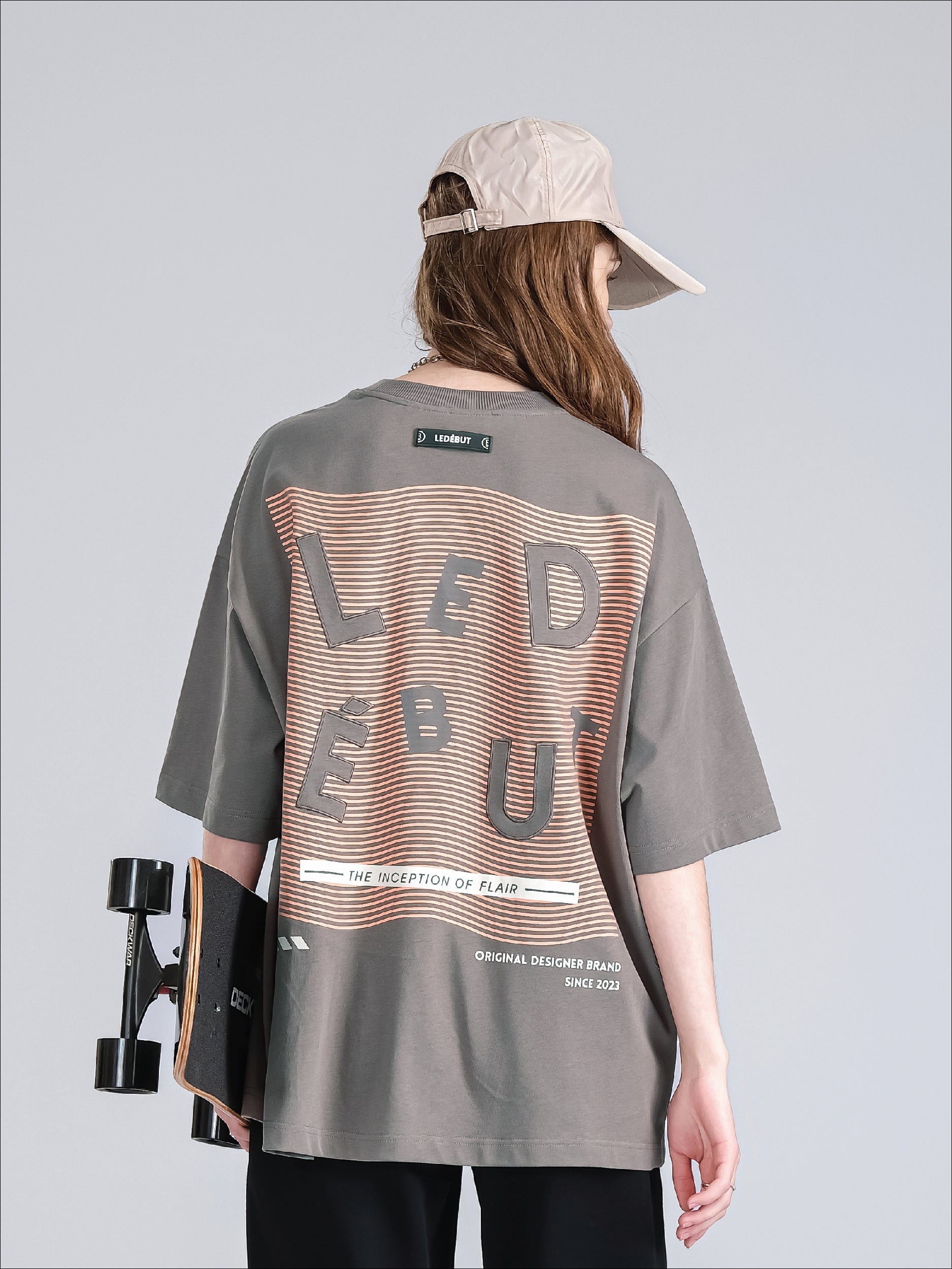 Unisex Left High Density with Ledebut Graphic Print Oversized Tee