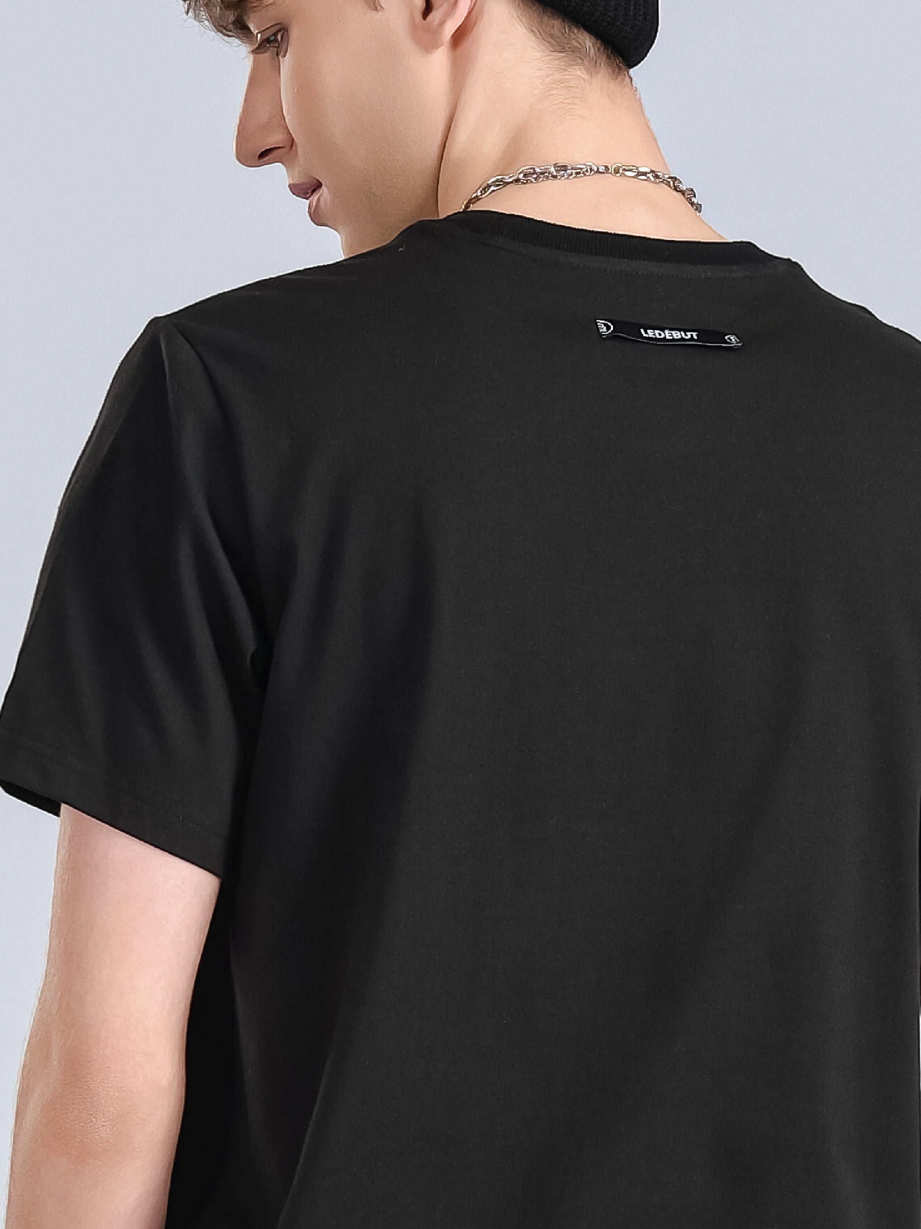 Men Left Chest Label Regular Tee