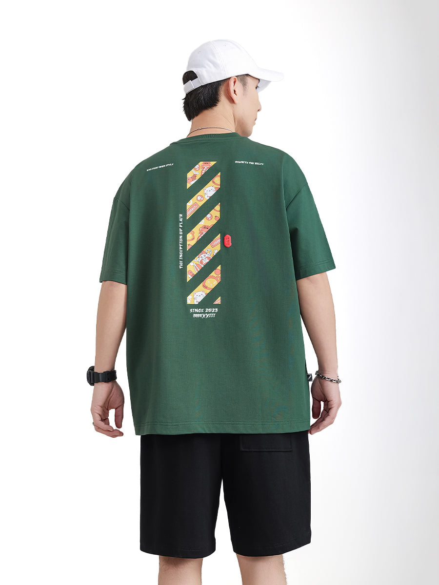 Unisex Lucky Stripe Oversized Tee