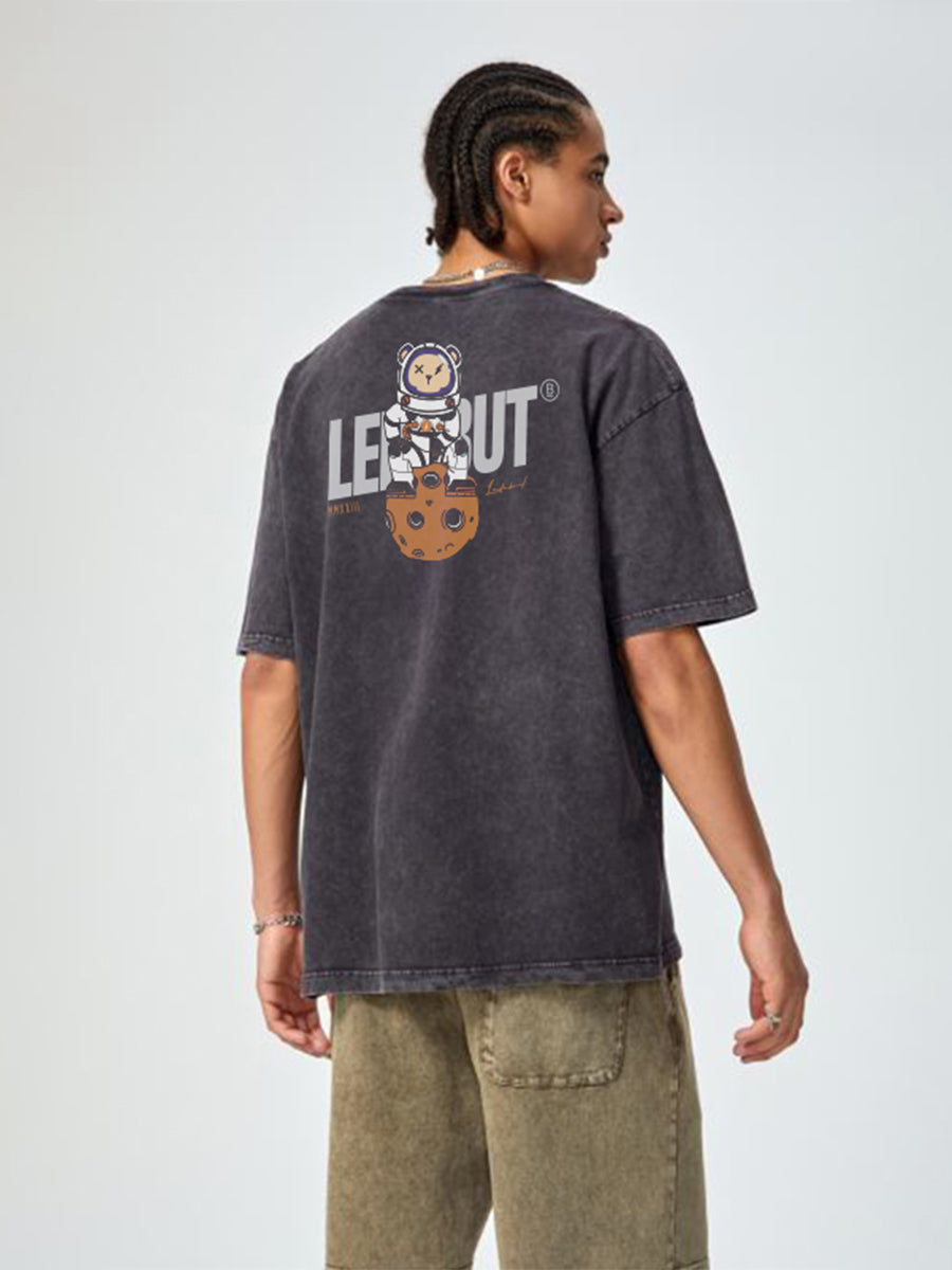 Unisex Gradé Cosmic Bear Oversized Tee