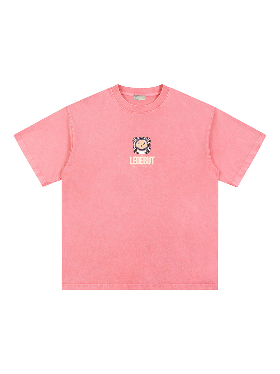 Unisex Gradé Cosmic Bear Oversized Tee