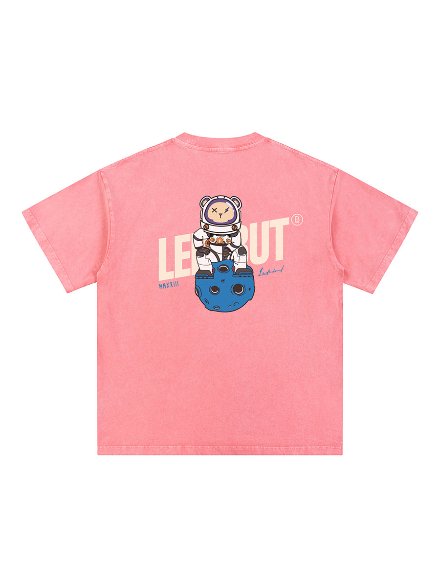 Unisex Gradé Cosmic Bear Oversized Tee