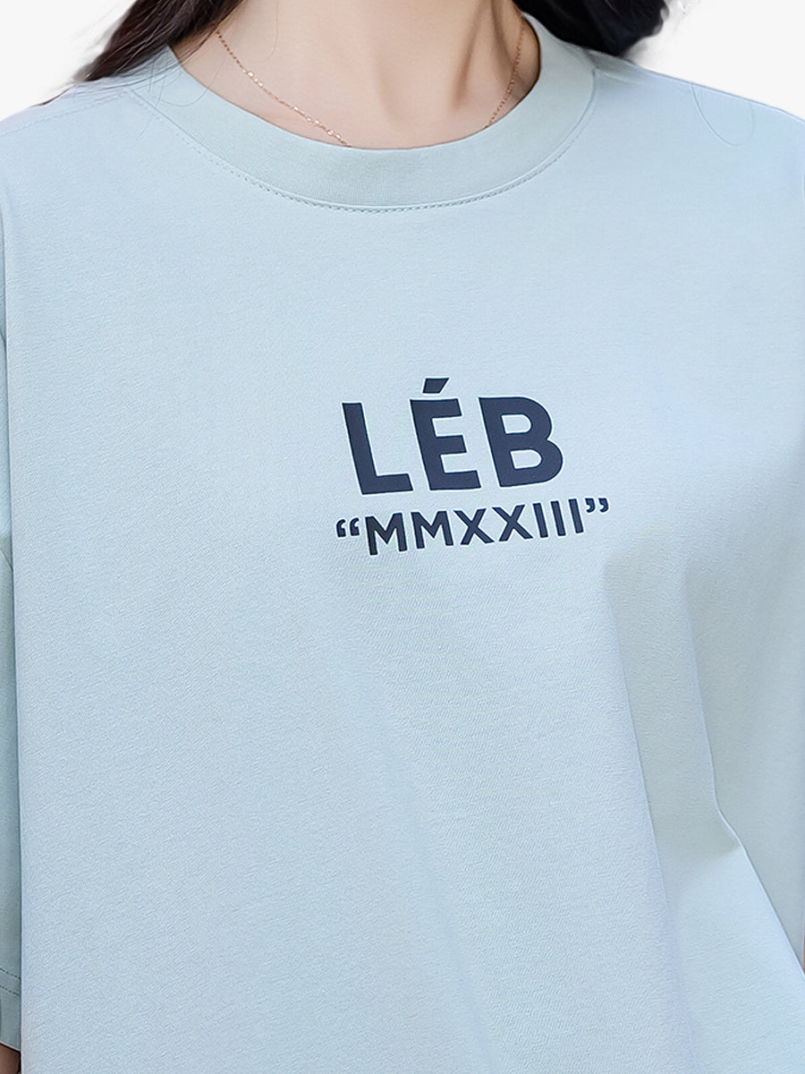 Unisex LEB Skateboard Back Print Oversized Tee