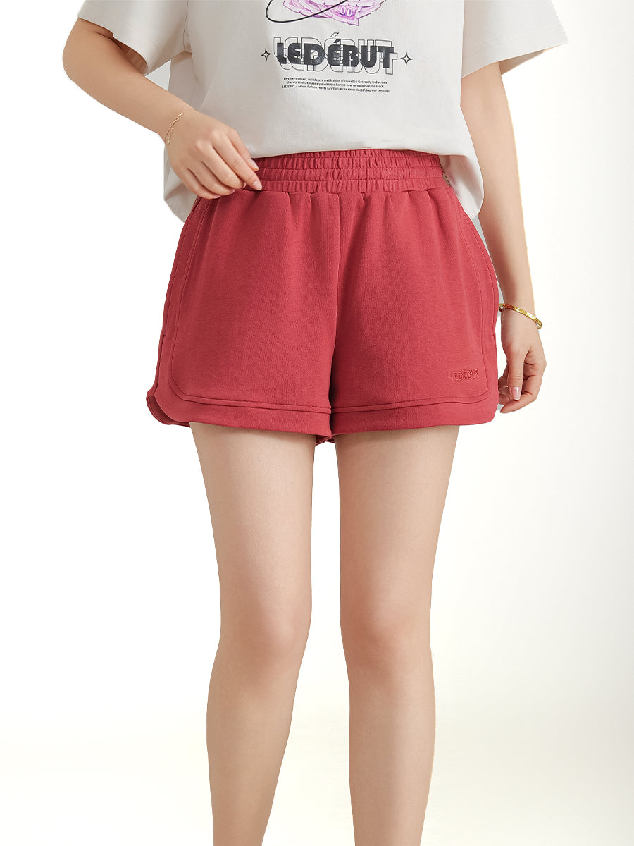 Women Roma Fabric LEDÉBUT Embroidery Shorts