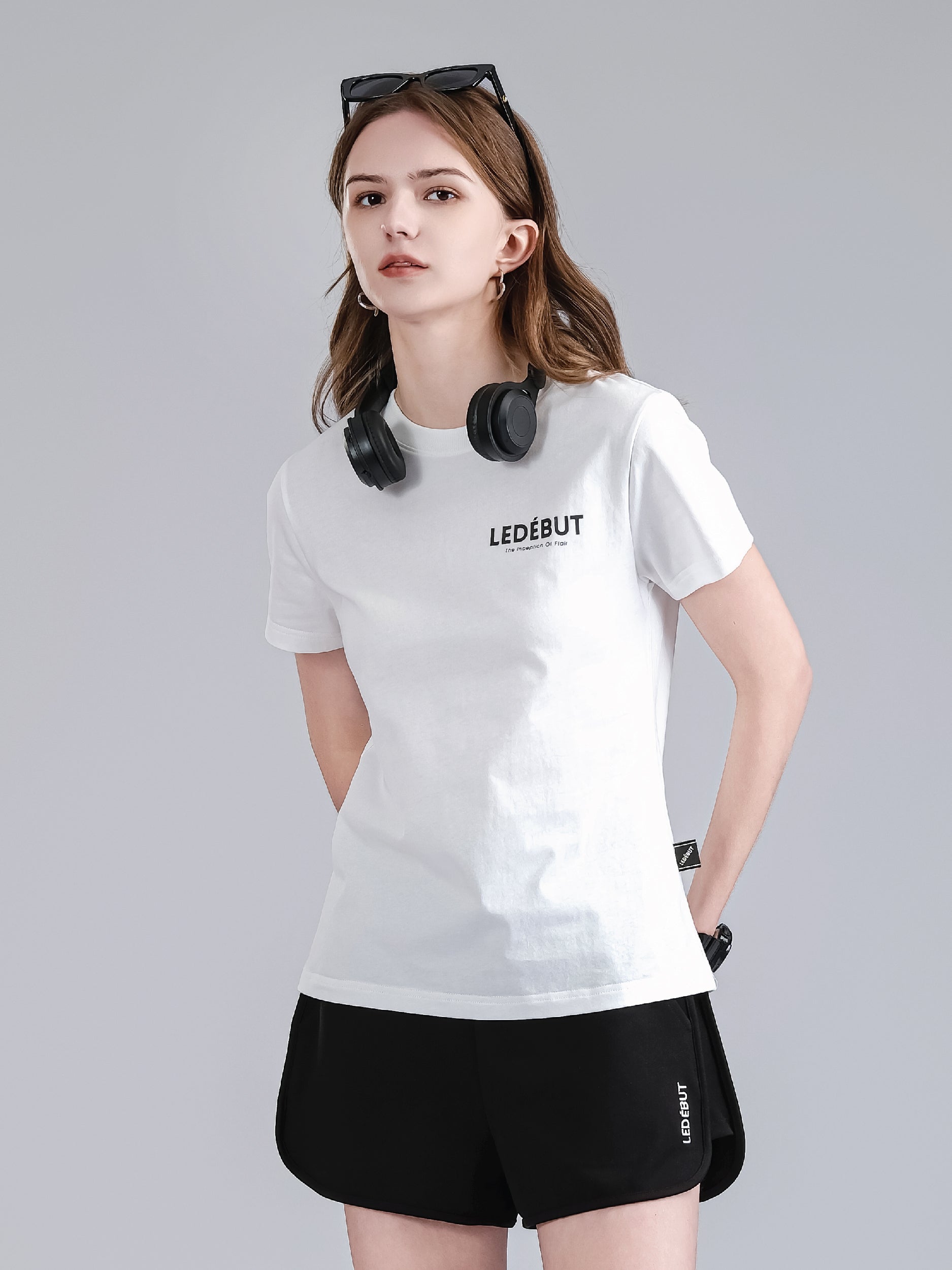 Women Regular Left Chest Label Regular Tee