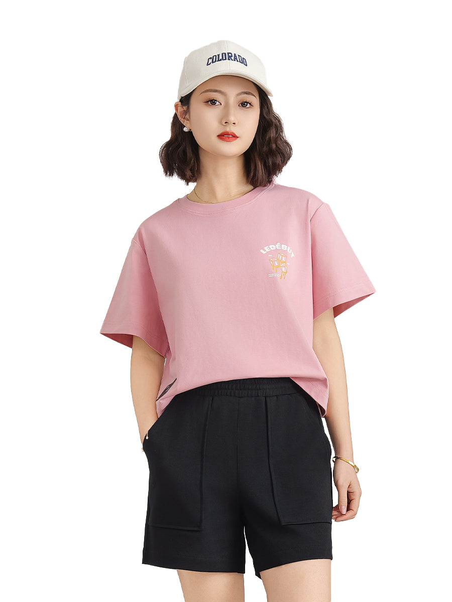 Women LEB Dice Crop Tee