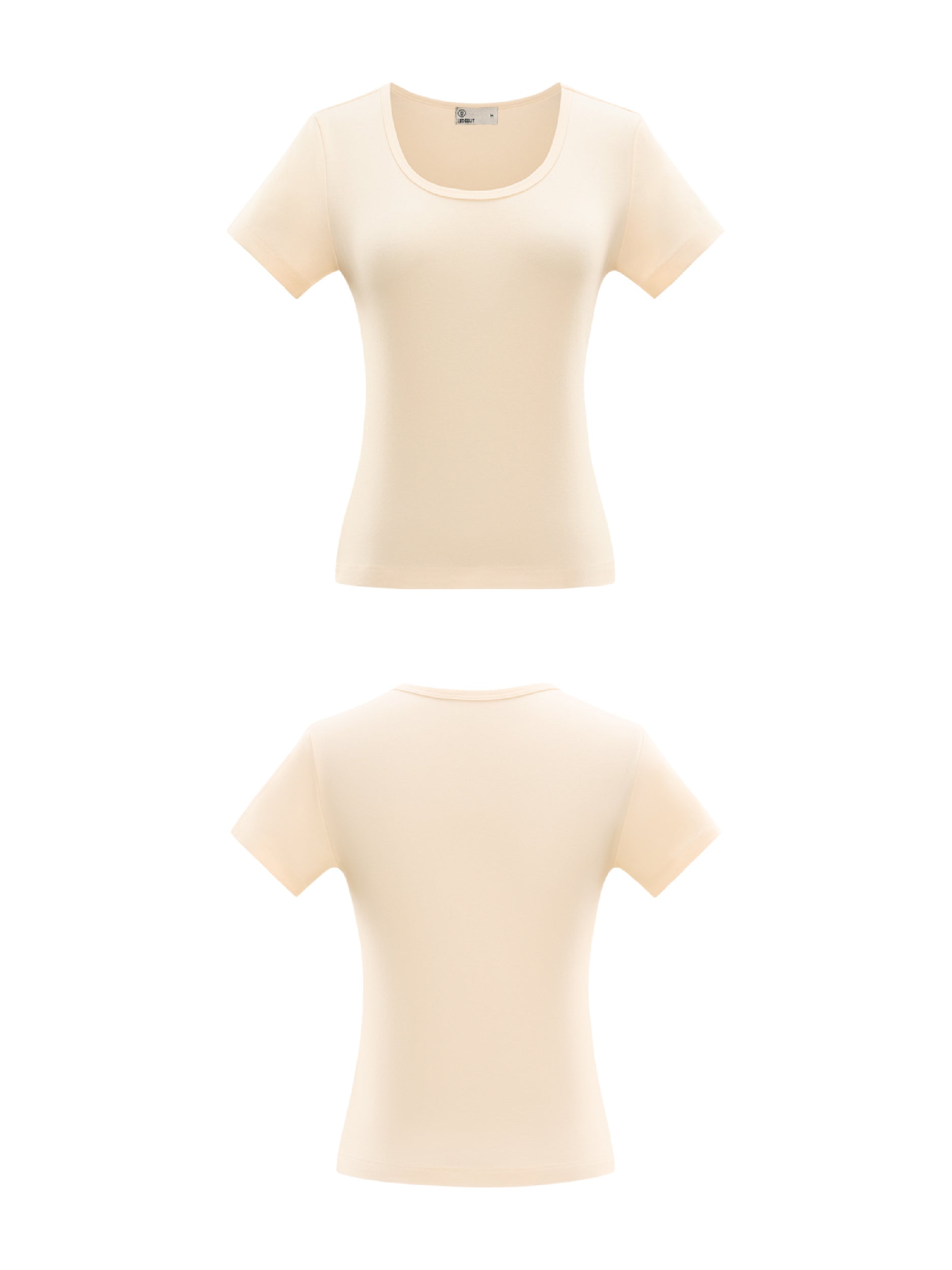 Women Basic 9056 Crew Neck Tee