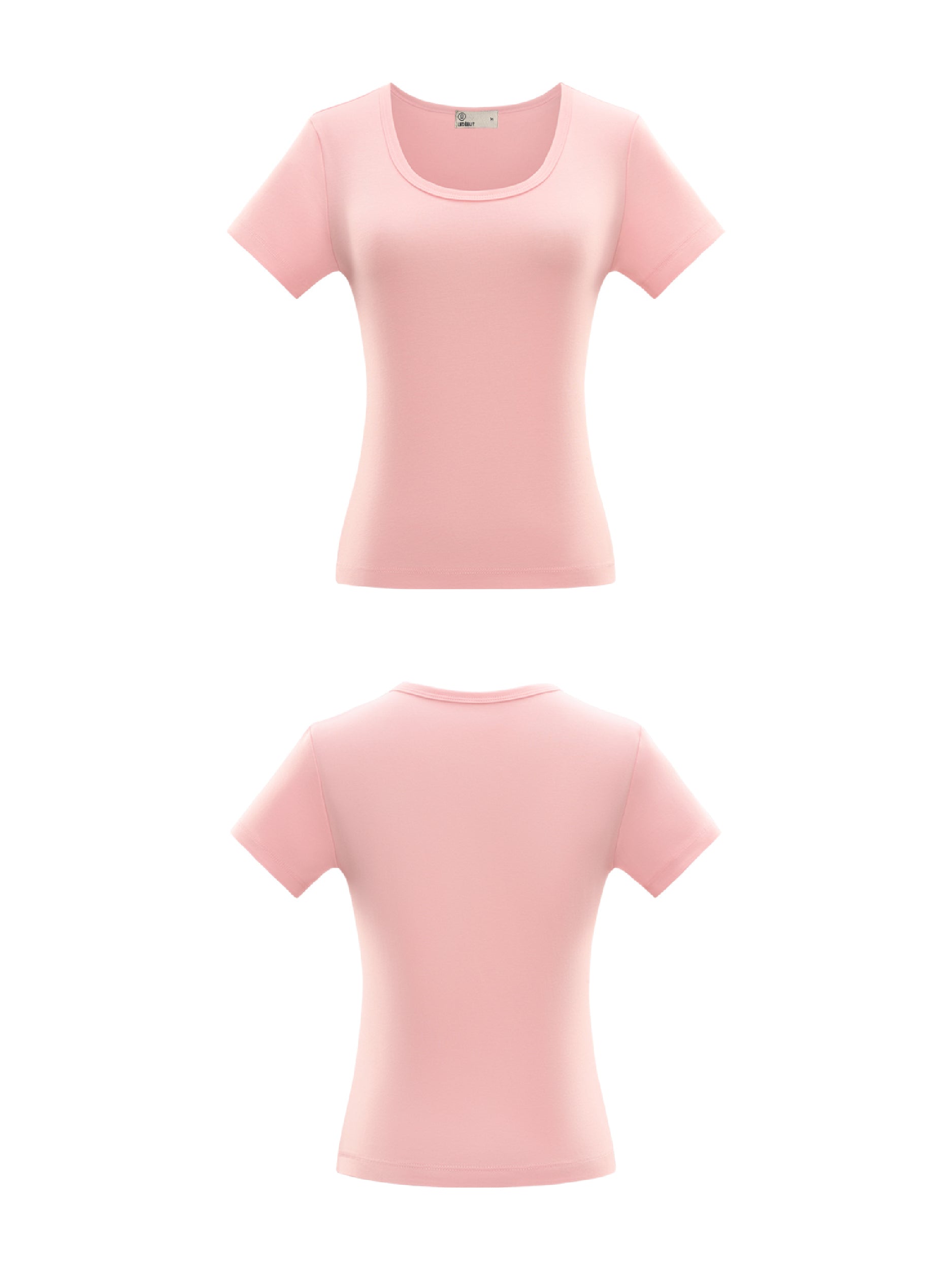 Women Basic 9056 Crew Neck Tee
