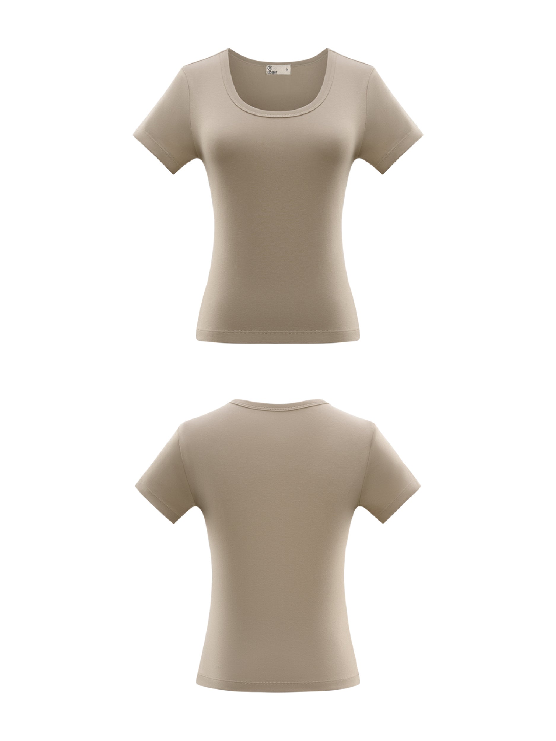 Women Basic 9056 Crew Neck Tee