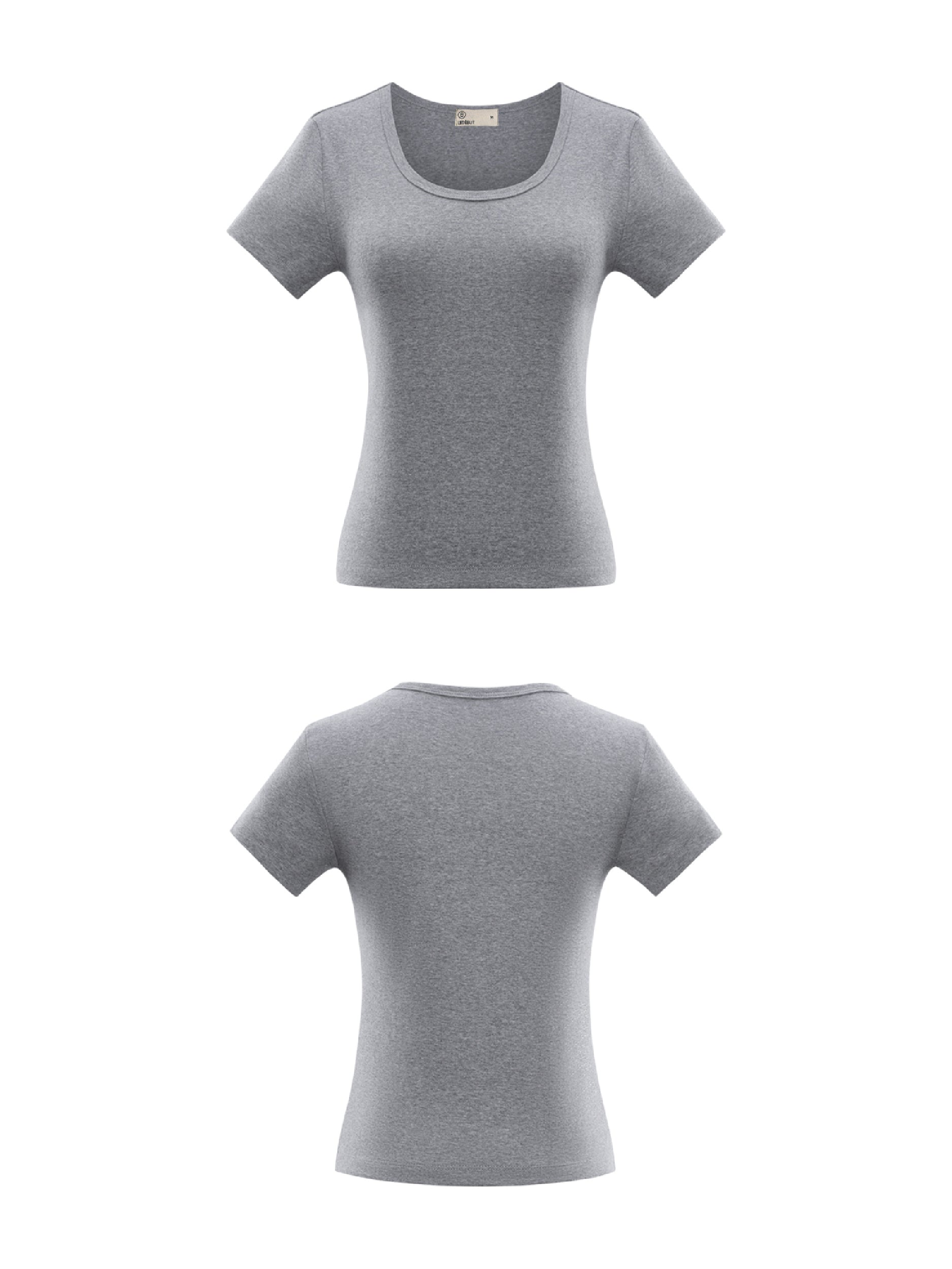 Women Basic 9056 Crew Neck Tee