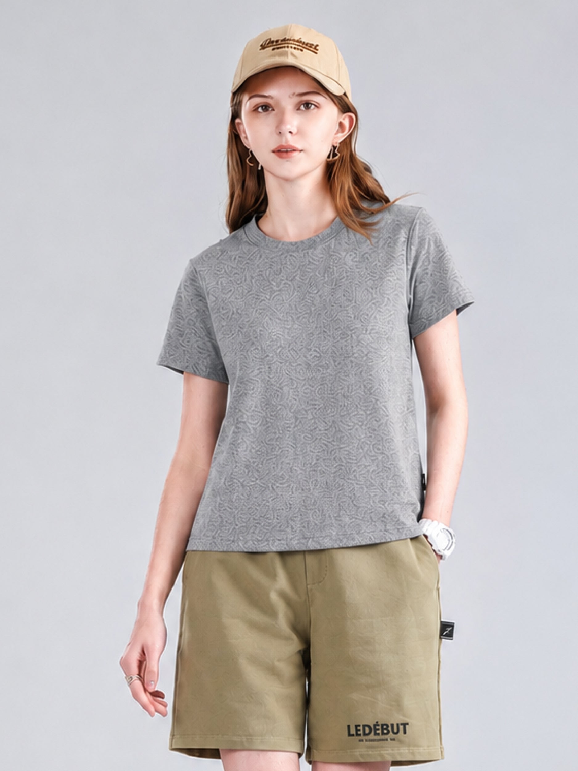 Women Basic 9066 Crew Neck Tee