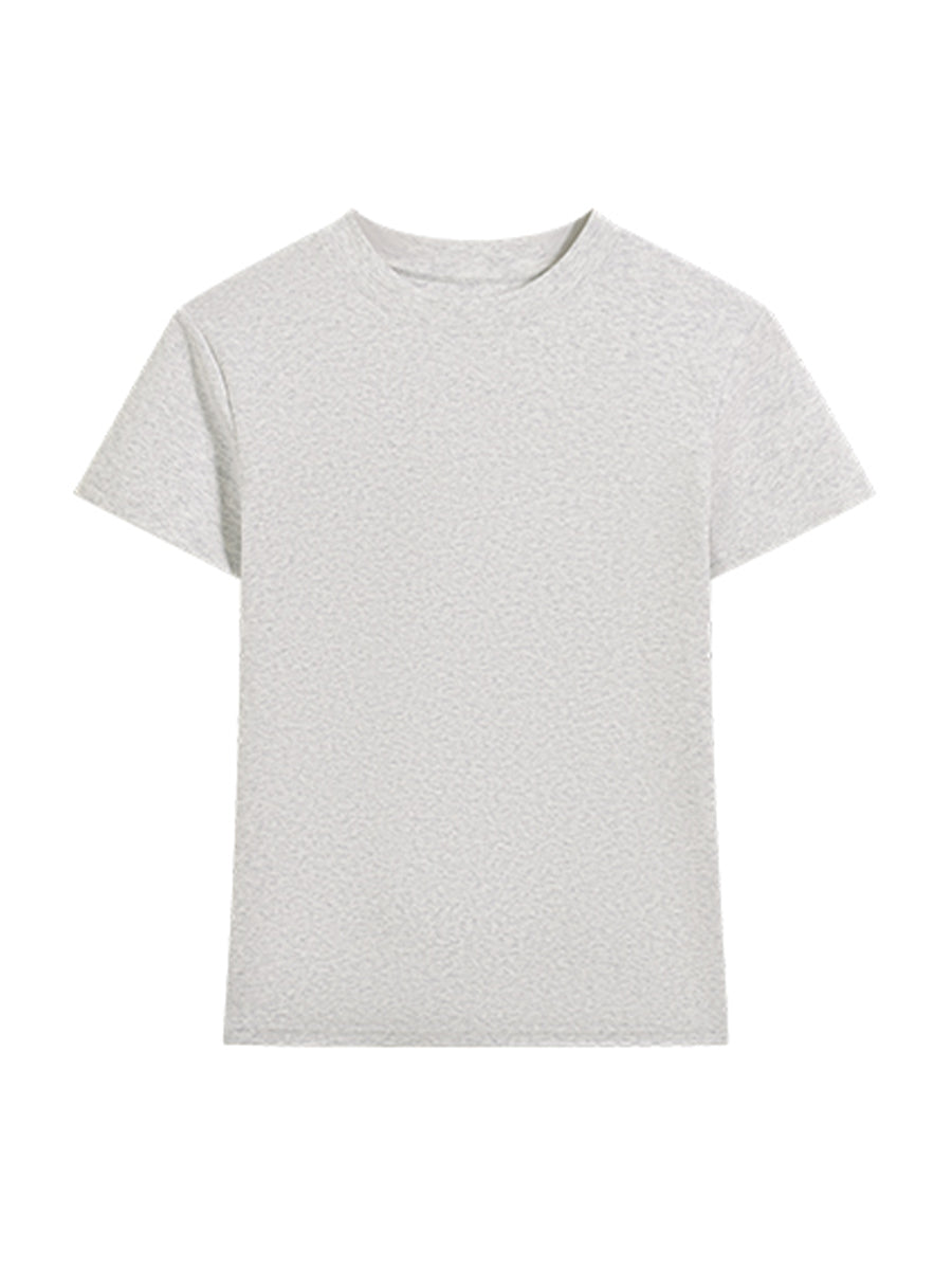 Women Basic 9066 Crew Neck Tee