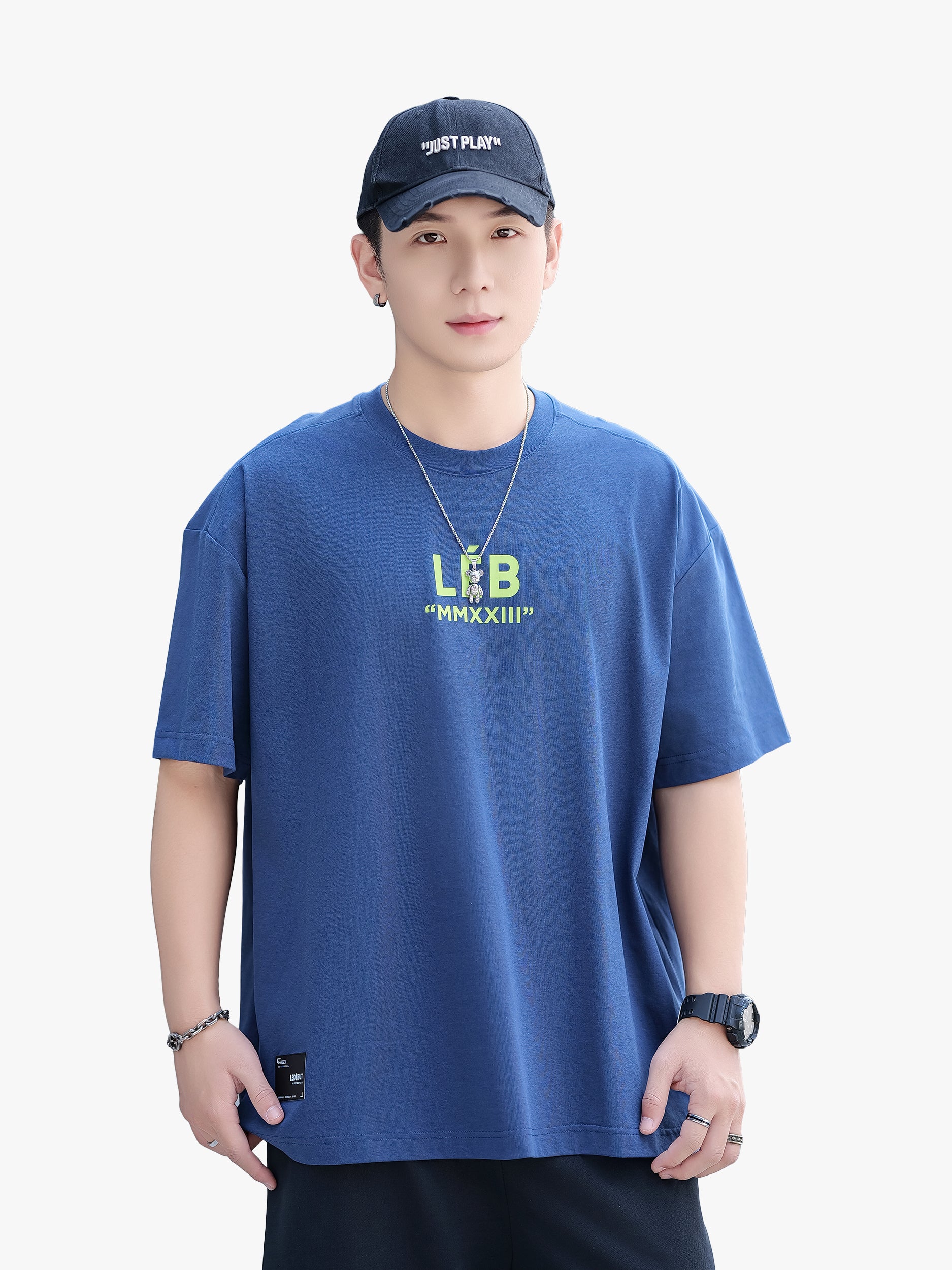 Unisex LEB Skateboard Back Print Oversized Tee