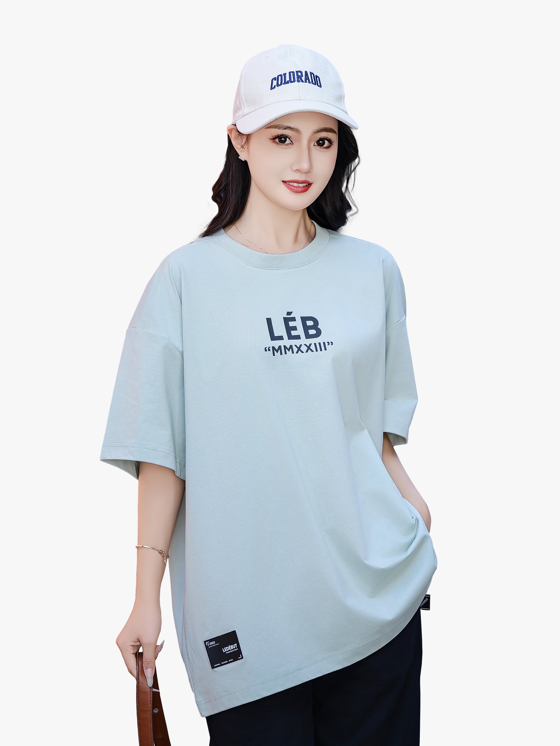 Unisex LEB Skateboard Back Print Oversized Tee